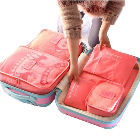 6 PCS Travel Storage Bag Set