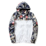 FASHION STYLE FLORAL HOODED MEN & WOMEN BOMBER JACKET