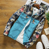 FASHION STYLE FLORAL HOODED MEN & WOMEN BOMBER JACKET