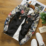 FASHION STYLE FLORAL HOODED MEN & WOMEN BOMBER JACKET