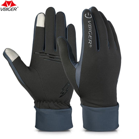 Vbiger Outdoor Running Hiking Gloves Tounch Screen Wear-resistant Anti-skid Gloves Cycling Sports Gloves Mittens for Men Women