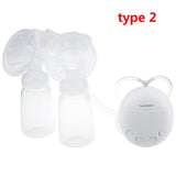 Real Bubee Single/Double Electric Breast Pump With Milk Bottle Infant USB BPA free Powerful Breast Pumps Baby Breast Feeding