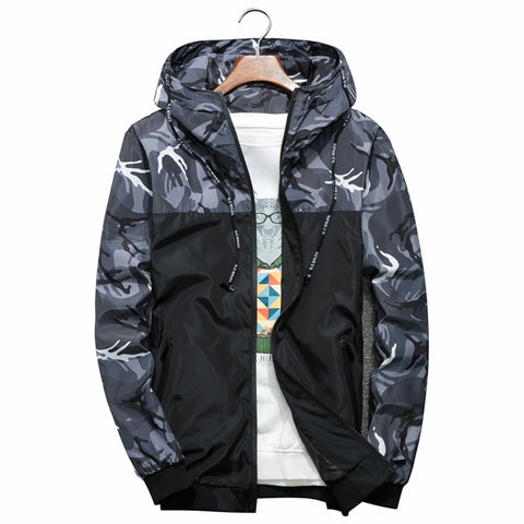 CAMO HIP HOP WINDBREAKER JACKET