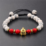 Roman Empire Helmet marble Bracelet