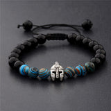 Roman Empire Helmet marble Bracelet