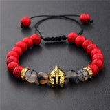Roman Empire Helmet marble Bracelet