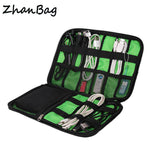 ZhanBag High Grade Nylon Waterproof Travel Electronics Accessories Organiser Bag Case for Chargers Cables etc,Accessories Bag