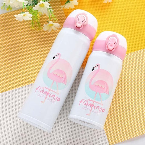 350ML/500ML Cute Flamingo Travel mug