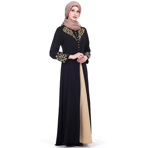 Womens Gold Abaya