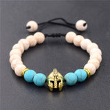 Roman Empire Helmet marble Bracelet