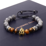 Roman Empire Helmet marble Bracelet