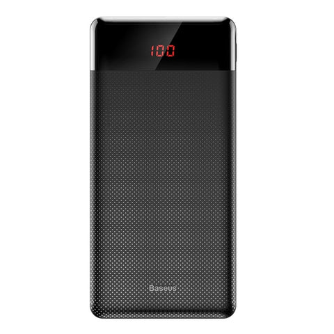 Baseus 10000mAh Power Bank Dual USB LCD Powerbank Slim Poverbank Portable External Battery Pack Charger For Xiaomi Mobile Phone