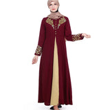 Womens Gold Abaya