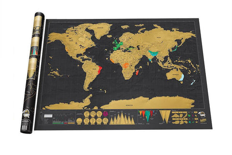 Deluxe Scratch-Off World Map