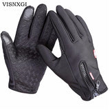 Windstopers Gloves Anti Slip Windproof Thermal Warm Touchscreen Glove  Breathable Tactico Winter Men Women Black Zipper Gloves