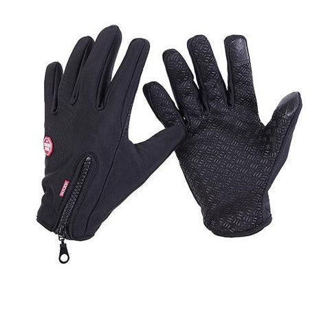 Windstopers Gloves Anti Slip Windproof Thermal Warm Touchscreen Glove  Breathable Tactico Winter Men Women Black Zipper Gloves