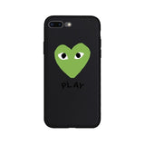 CDG PLAY Comme des Garcons ASSC Logo Brand Soft Case for iPhone 6 6s Plus 7 8 Plus  X Xs Max XR 5s Phone Cover Coque Shell Hull
