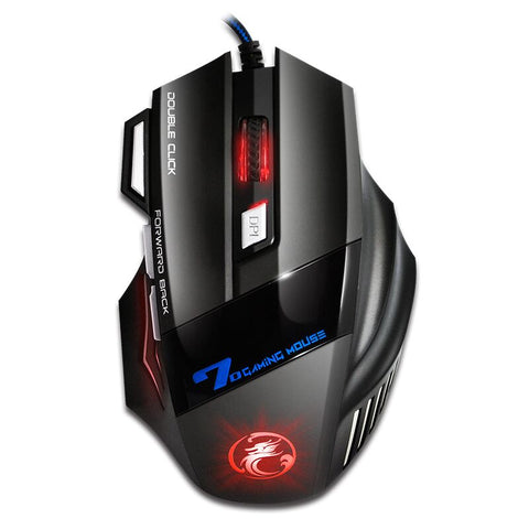 Professional Wired Gaming Mouse 5500 DPI Silent Mause 7 Buttons Cable USB LED Optical Gamer Mouse  For PC Computer Game Mice X7