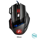 Professional Wired Gaming Mouse 5500 DPI Silent Mause 7 Buttons Cable USB LED Optical Gamer Mouse  For PC Computer Game Mice X7