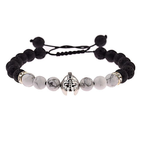 Roman Empire Helmet marble Bracelet