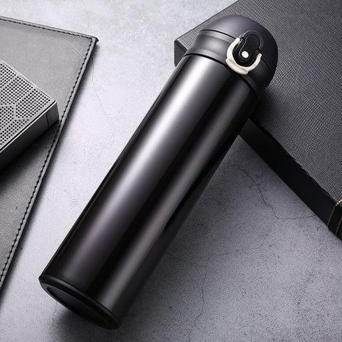 New Design Double Wall Stainless Steel Vacuum Flasks 500ml Thermos Cup Coffee Tea Milk Travel Mug Thermo Bottle Gifts Thermocup