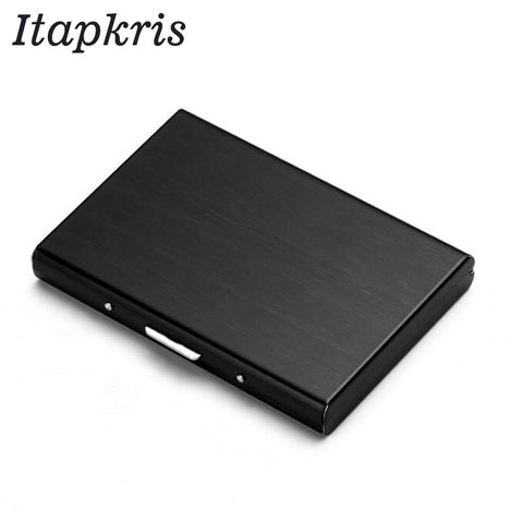 Quality Stainless Steel Credit Card Holder Men Slim Anti Protect Travel ID Cardholder Women Rfid Wallet Metal Case Porte Carte