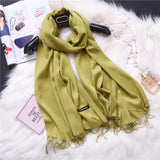 Fashion 2019 new spring winter scarves for women shawls and wraps lady pashmina pure long cashmere head scarf hijabs stoles