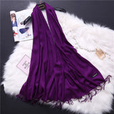 Fashion 2019 new spring winter scarves for women shawls and wraps lady pashmina pure long cashmere head scarf hijabs stoles