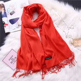 Fashion 2019 new spring winter scarves for women shawls and wraps lady pashmina pure long cashmere head scarf hijabs stoles