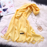 Fashion 2019 new spring winter scarves for women shawls and wraps lady pashmina pure long cashmere head scarf hijabs stoles