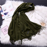 Fashion 2019 new spring winter scarves for women shawls and wraps lady pashmina pure long cashmere head scarf hijabs stoles