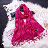 Fashion 2019 new spring winter scarves for women shawls and wraps lady pashmina pure long cashmere head scarf hijabs stoles