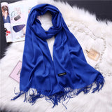 Fashion 2019 new spring winter scarves for women shawls and wraps lady pashmina pure long cashmere head scarf hijabs stoles