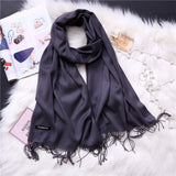 Fashion 2019 new spring winter scarves for women shawls and wraps lady pashmina pure long cashmere head scarf hijabs stoles